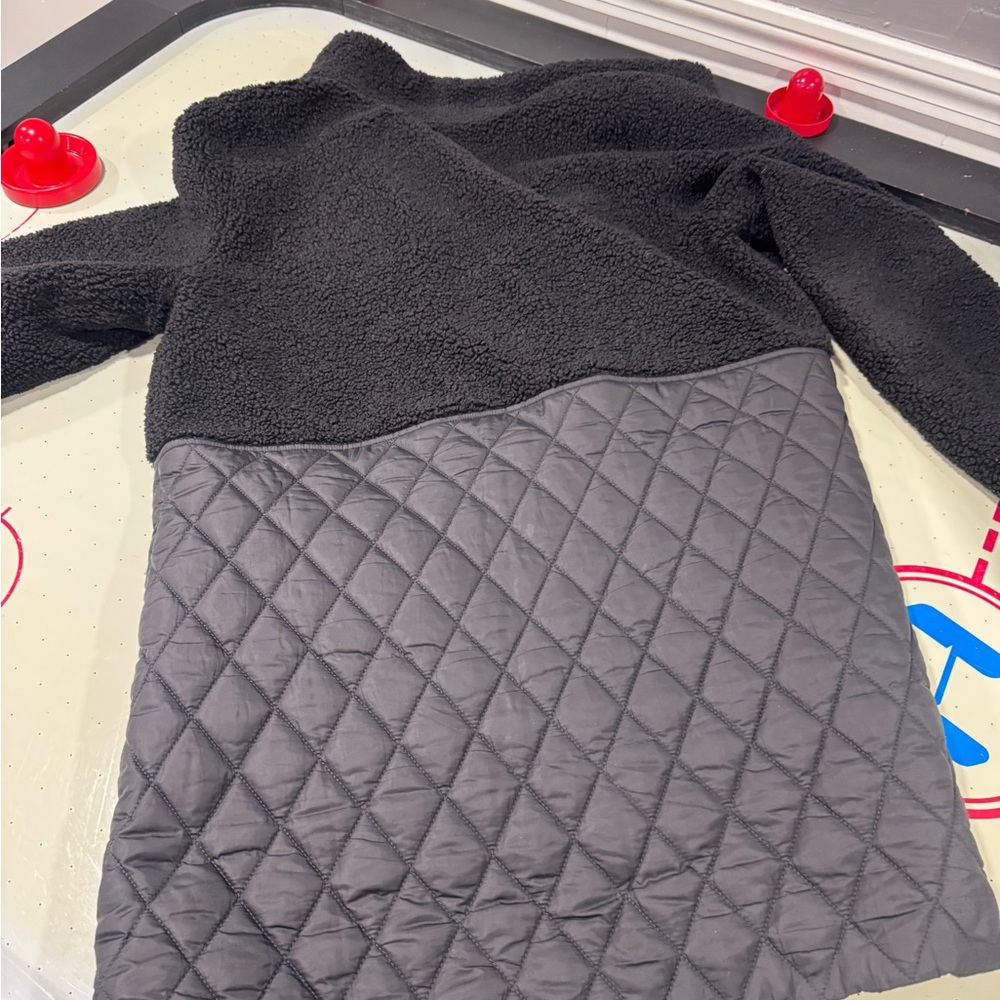 Black and Gray Quilted Jacket